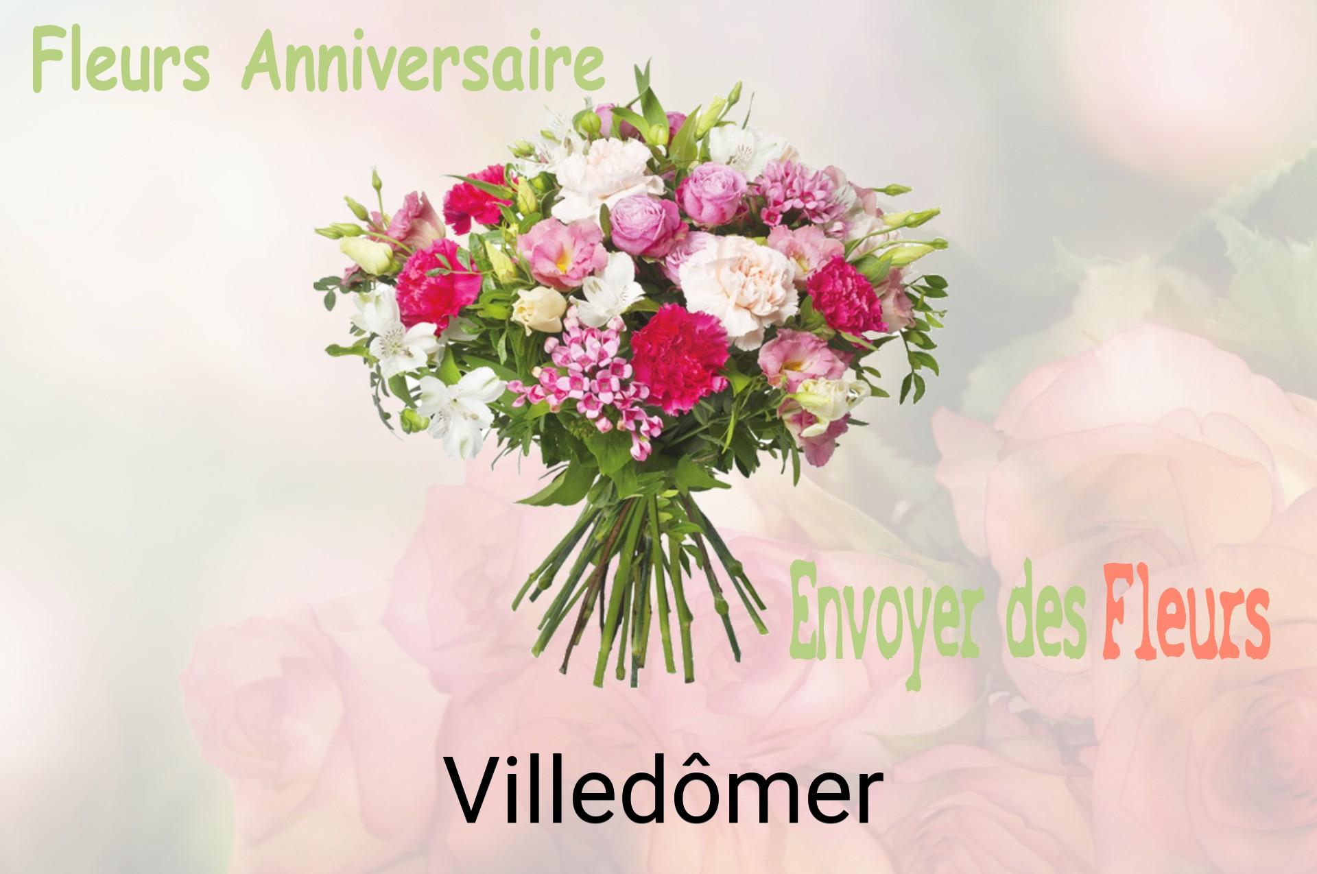 Bouquet de fleurs d’anniversaire livré à Villedômer