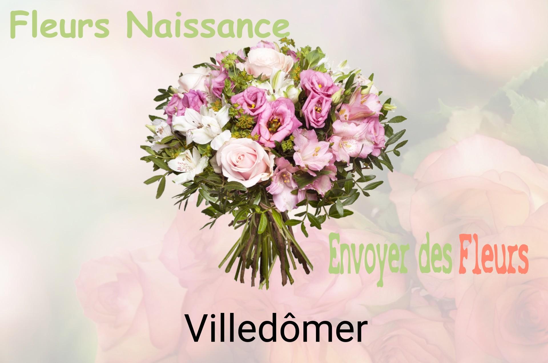 Bouquet de fleurs de naissance livré à Villedômer